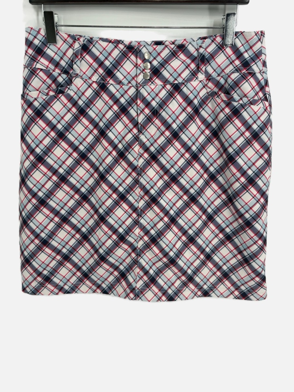Jofit Signature Plaid Activewear Skort Golf Pickleball Tennis - Size 6